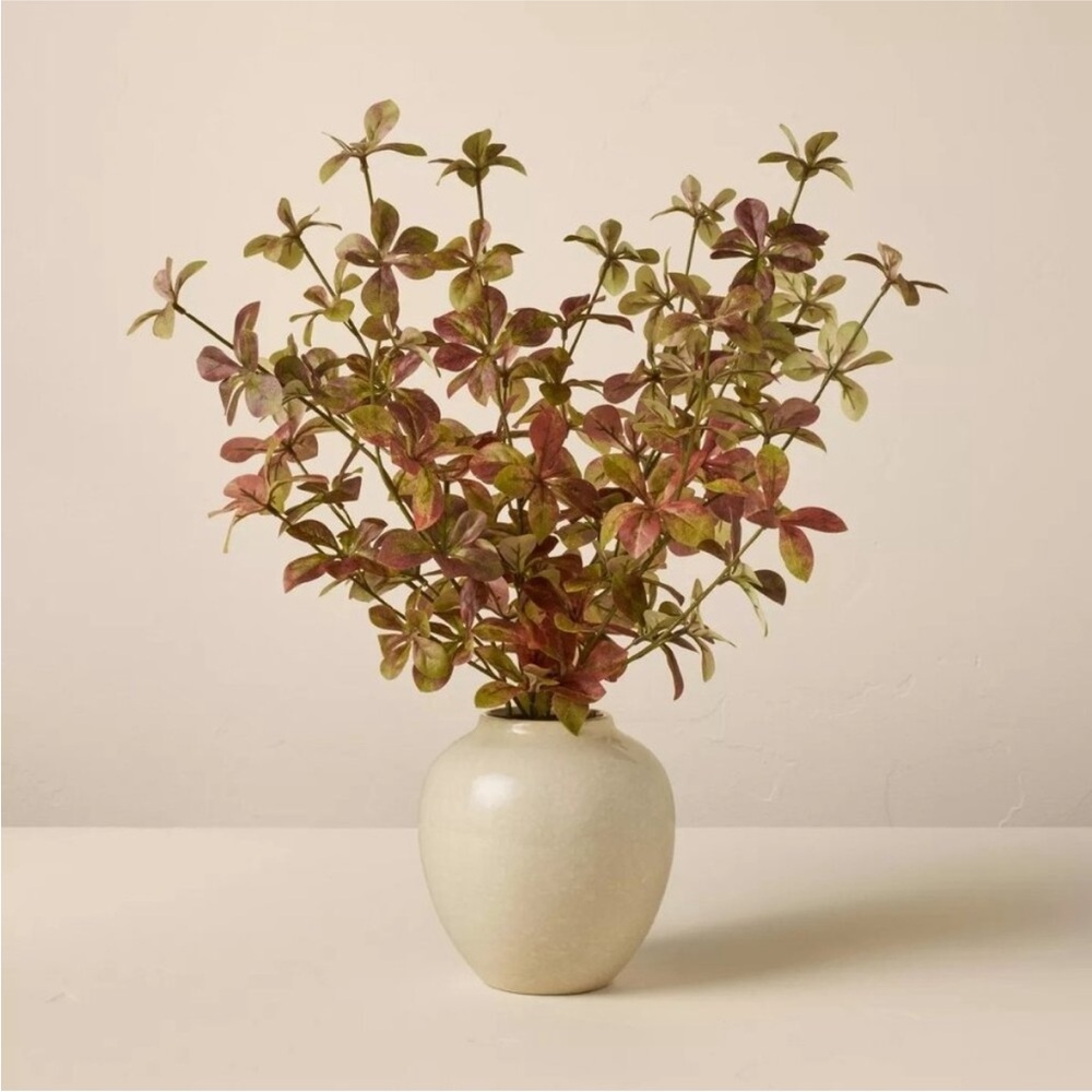 Hearth & Hand Magnolia 17" Faux Rusted Quince Leaf Fall Arrangement